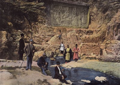 Tchechan Ali, Shah Fath Ali and His Children by European Photographer
